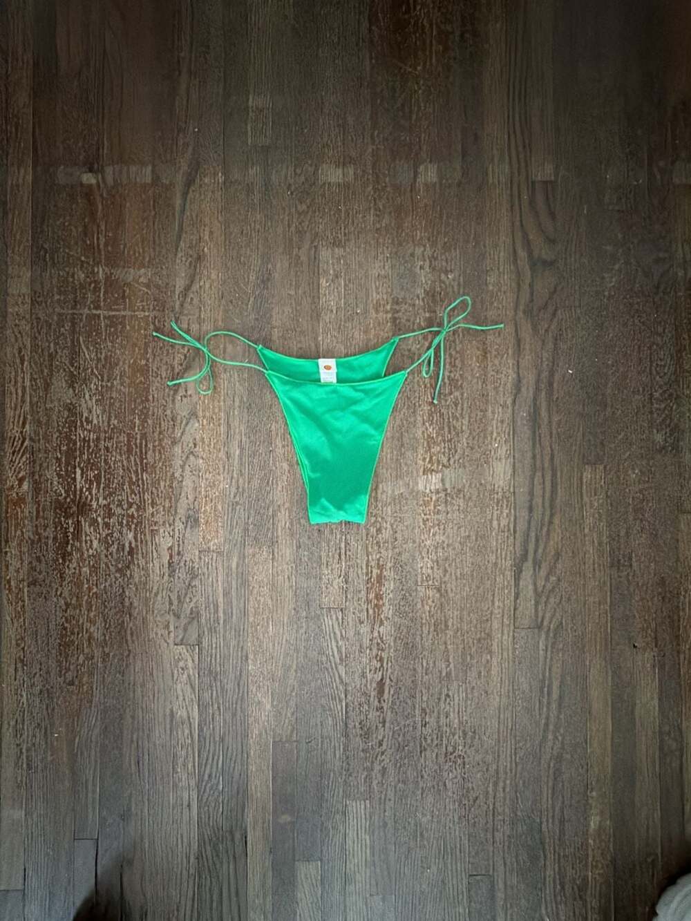 Tropic of C Green Side-Tie Bikini Bottom